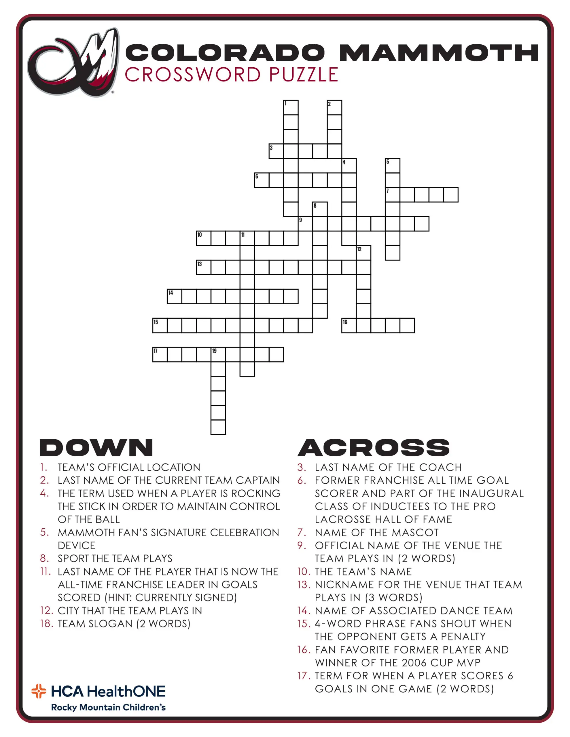 Crossword Puzzle